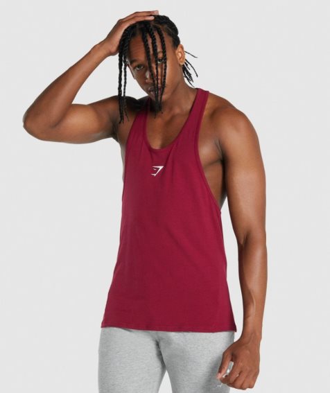 Men's Gymshark Critical 2.0 Stringer Tanks Fuchsia | NZ 3AZIXD